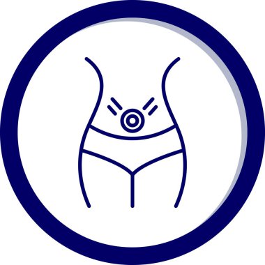 Mayolu ikonun vektör illüstrasyonu