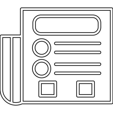 Hesap makinesi ikonlu elektronik kitap. Beyaz arkaplanda izole edilmiş web tasarımı için elektronik hesap makinesi vektör simgesi taslağı