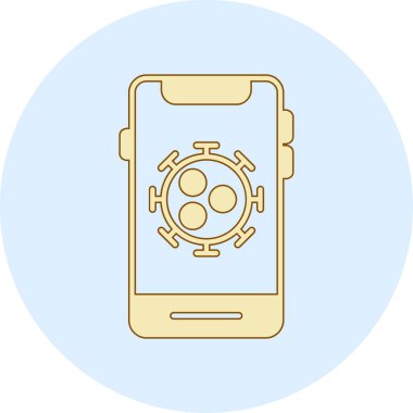 akıllı telefon simgesi vektör illüstrasyonu