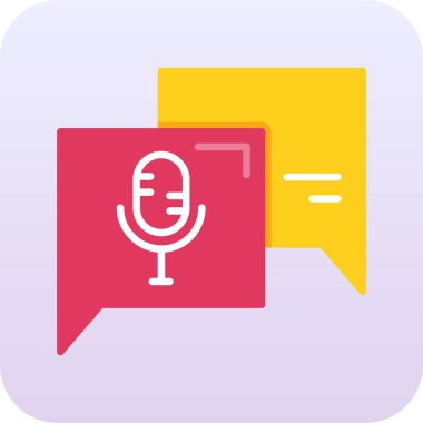 konuşma balonu simgesi, vektör illüstrasyonu