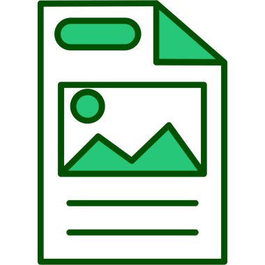 Dosya simgesinin vektör illüstrasyonu