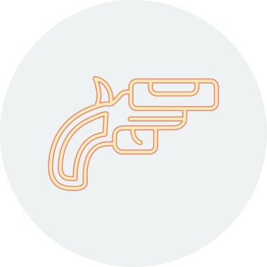 Silah. Web simgesi basit illüstrasyon