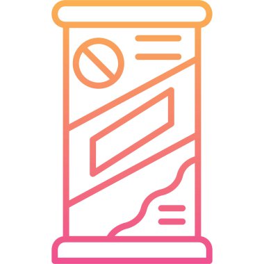 Bilet. Web simgesi basit illüstrasyon