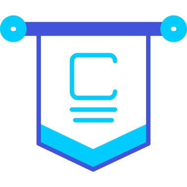 bayrak ikonu vektör illüstrasyonu