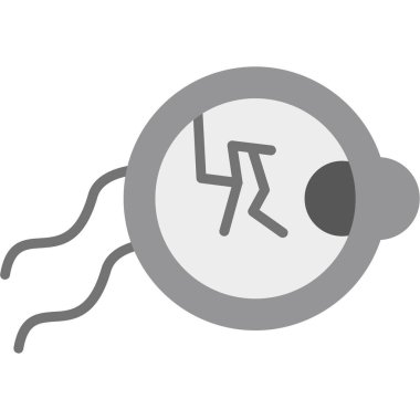 Web ve mobil uygulaması tasarımı, Sperm logo kavramı için beyaz arka plan üzerinde izole sperm simge vektör