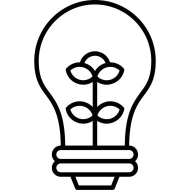 ampul simgesi, vektör illüstrasyonu