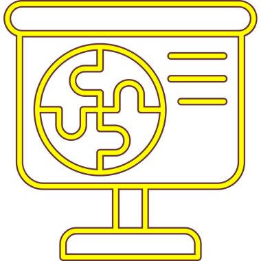 Modern bir simgenin vektör illüstrasyonu