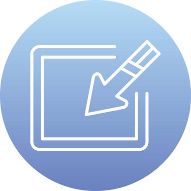 Moda biçimi izole edilmiş arkaplanda kalem simgesi