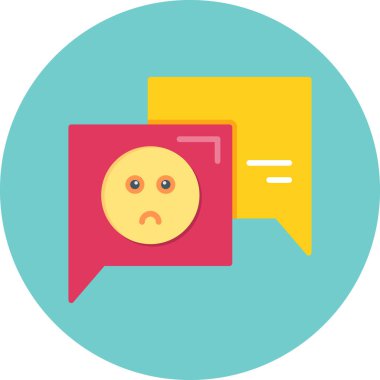 İleti düz vektör simgesi