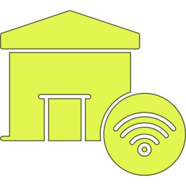 Akıllı ev vektör simgesi