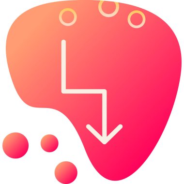 Beyin ikonu. vektör illüstrasyonu