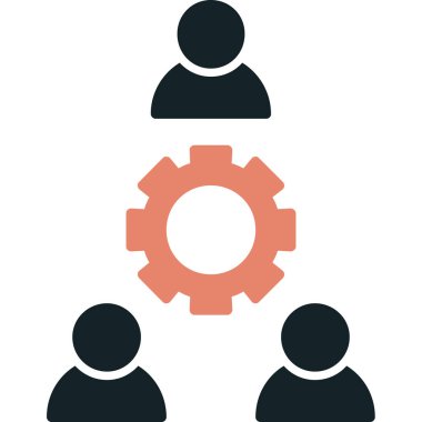 insanlar düz vektör simgesi