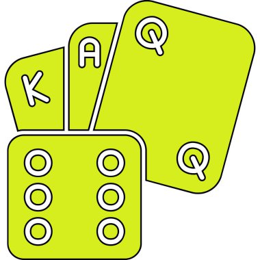 Oyun kartları. Basit tasarım