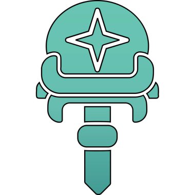 Çizgi film simgesinin vektör çizimi