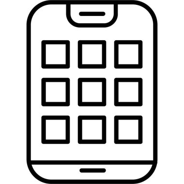 Telefon simgesi vektör illüstrasyonu