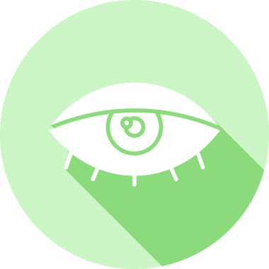 Göz. Web simgesi basit illüstrasyon