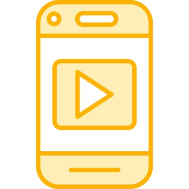 Akıllı telefon. Web simgesi basit illüstrasyon