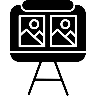 Kamera. Web simgesi basit illüstrasyon