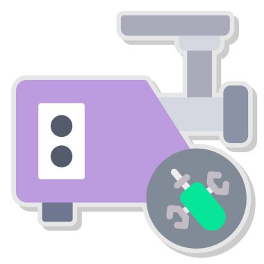 Araba tamir servisi. Basit resimleme