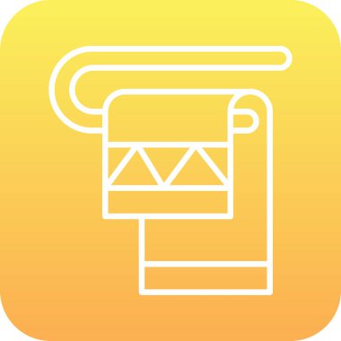 güzel boru vektör çizgisi simgesi