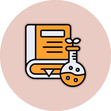 Bir kitap simgesinin vektör illüstrasyonu