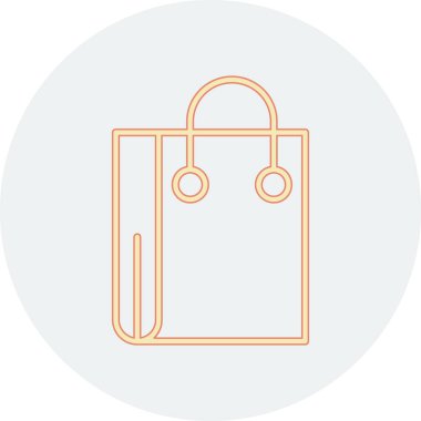 El çantası. Web simgesi basit illüstrasyon