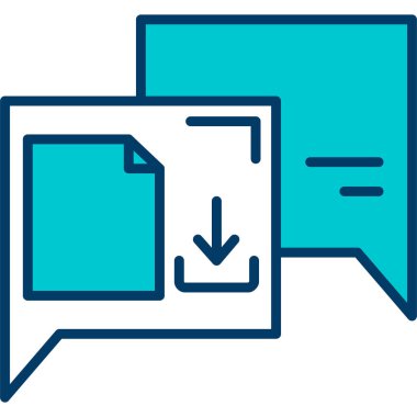 ileti ikonu vektör illüstrasyonu