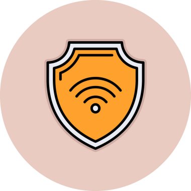 Moda biçimi izole edilmiş arkaplanda wifi simgesi