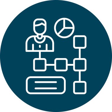 Seo ve simgenin vektör illüstrasyonu