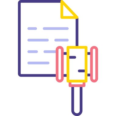 Belge vektör tasarımlı pano