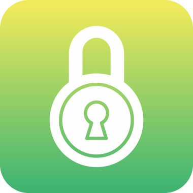 kilit web simgesi, basit tasarım