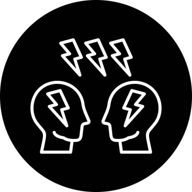 Beynin bir simgesinin vektör çizimi