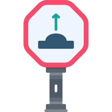 Trafik ışığı simgesi. Ağ için basit ışık vektör simgeleri çizimi