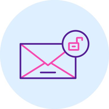 E-posta. Web simgesi basit illüstrasyon