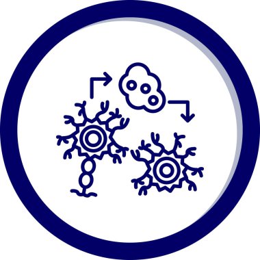 Beyin. Web simgesi basit illüstrasyon