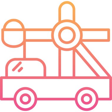 - Araba. Web simgesi basit illüstrasyon