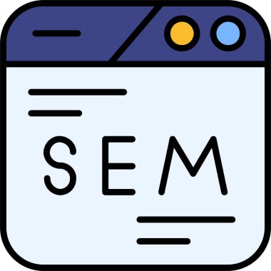 seo modern simgesinin vektör illüstrasyonu