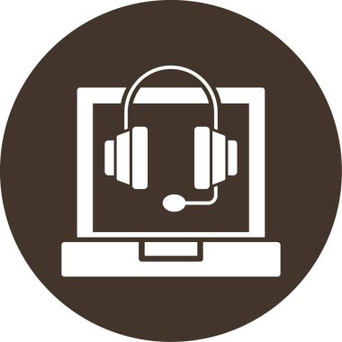 Dizüstü bilgisayar simgesi vektör çizimi