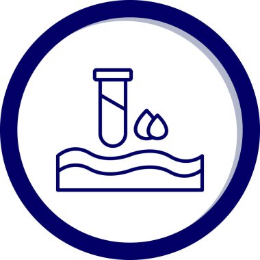 Yüzme havuzu simgesinin vektör illüstrasyonu