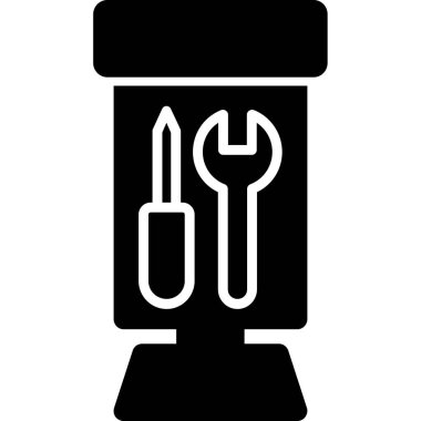 elektrik dolgu ikonu vektör illüstrasyonu