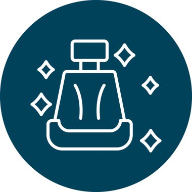 Bir lamba simgesinin vektör illüstrasyonu