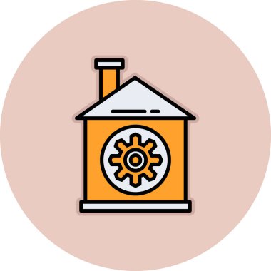 ev simgesi vektör illüstrasyonu