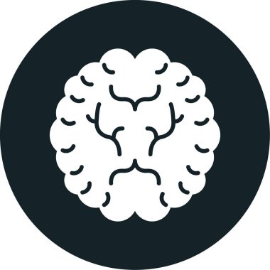 beyin ikonu vektör illüstrasyonu