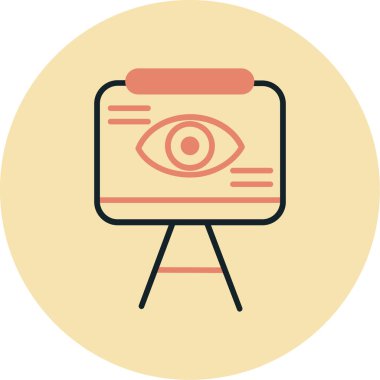 Göz simgesi vektör illüstrasyonu