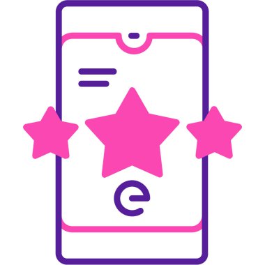 Cep telefonu. Web simgesi basit illüstrasyon