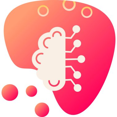 Beyin organı simgesi düzgün bir şekilde