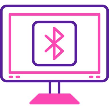 Bilgisayar. Web simgesi basit illüstrasyon