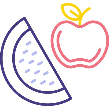 meyve simgesinin vektör illüstrasyonu