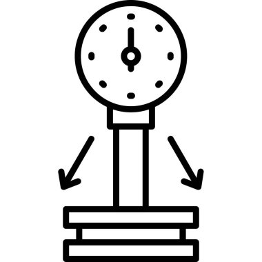 Saat simgesi vektör illüstrasyonu