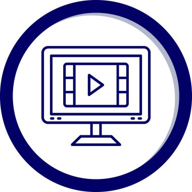 bilgisayar ekranı simgesi vektörü